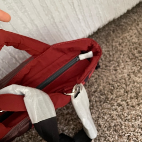 NWT Diesel burgundy camouflage orange shoulder handbag - Picture 10 of 16